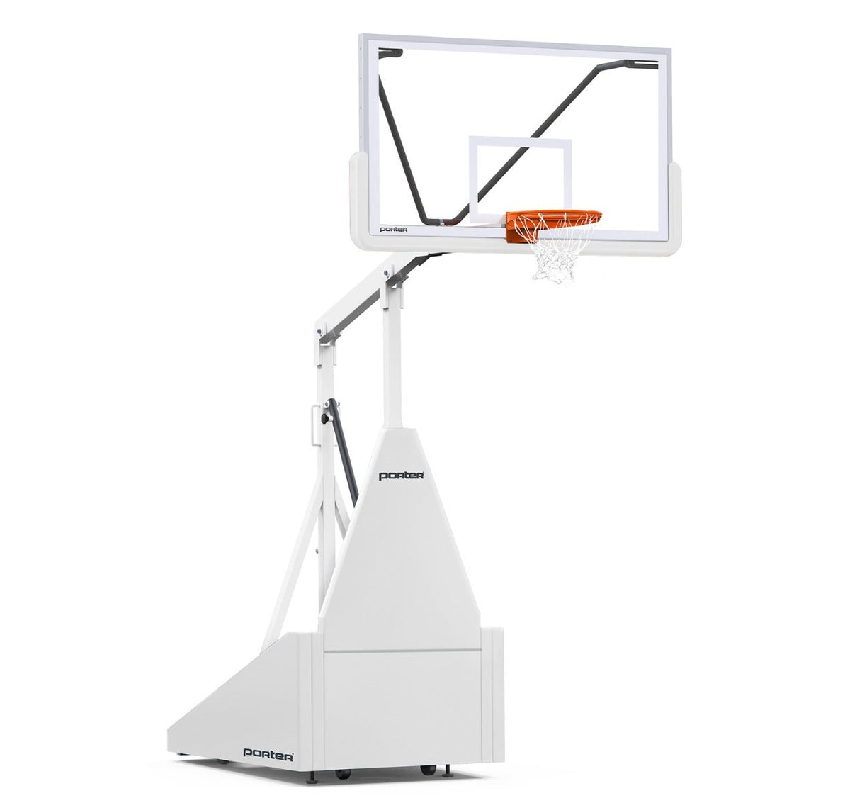 Porter Athletic 735 Competition Portable Backstop White, White, No Graphics