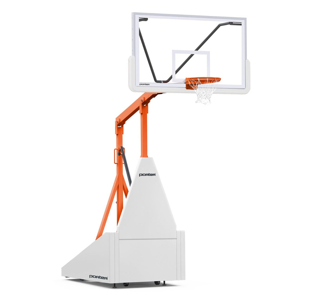 Porter Athletic 735 Competition Portable Backstop White, Orange, No Graphics