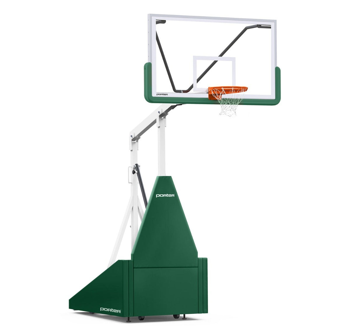 Porter Athletic 735 Competition Portable Backstop Dark Green, White, No Graphics