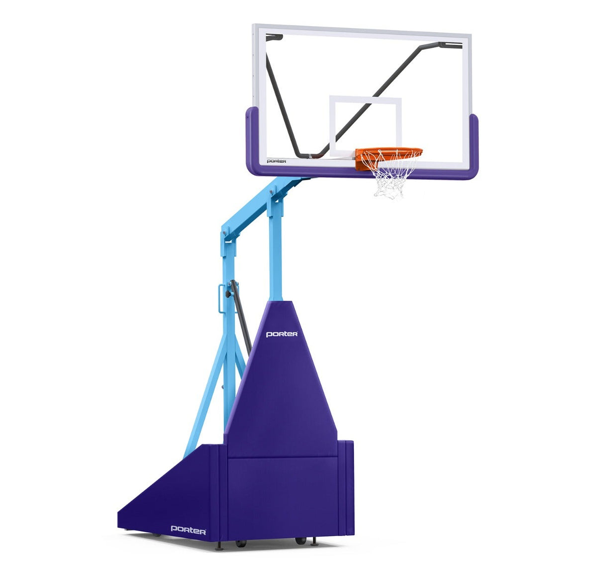 Porter Athletic 735 Competition Portable Backstop Purple, Light Blue, No Graphics