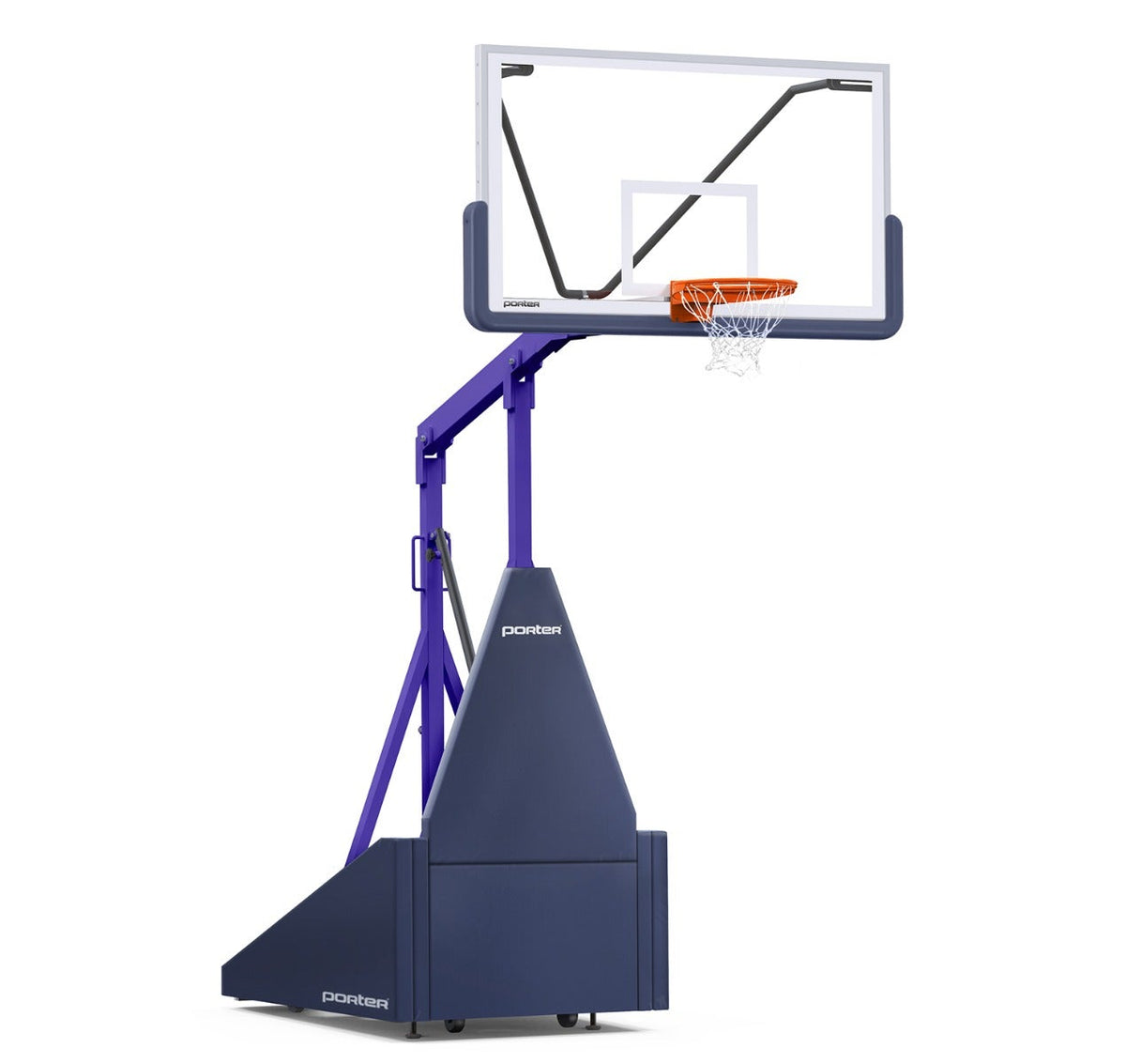 Porter Athletic 735 Competition Portable Backstop Navy Blue, Purple, No Graphics