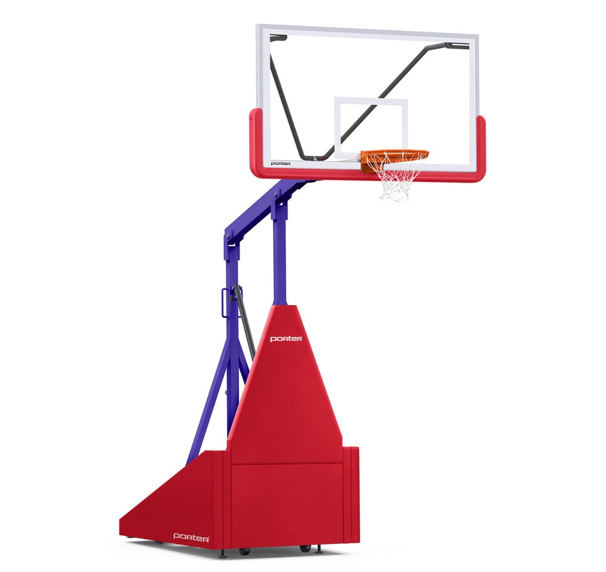 Porter Athletic 735 Competition Portable Backstop Red, Purple, No Graphics