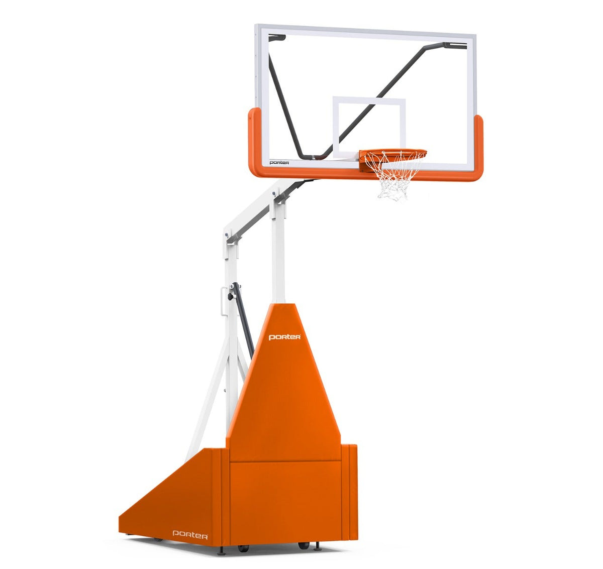 Porter Athletic 735 Competition Portable Backstop Orange, White, No Graphics