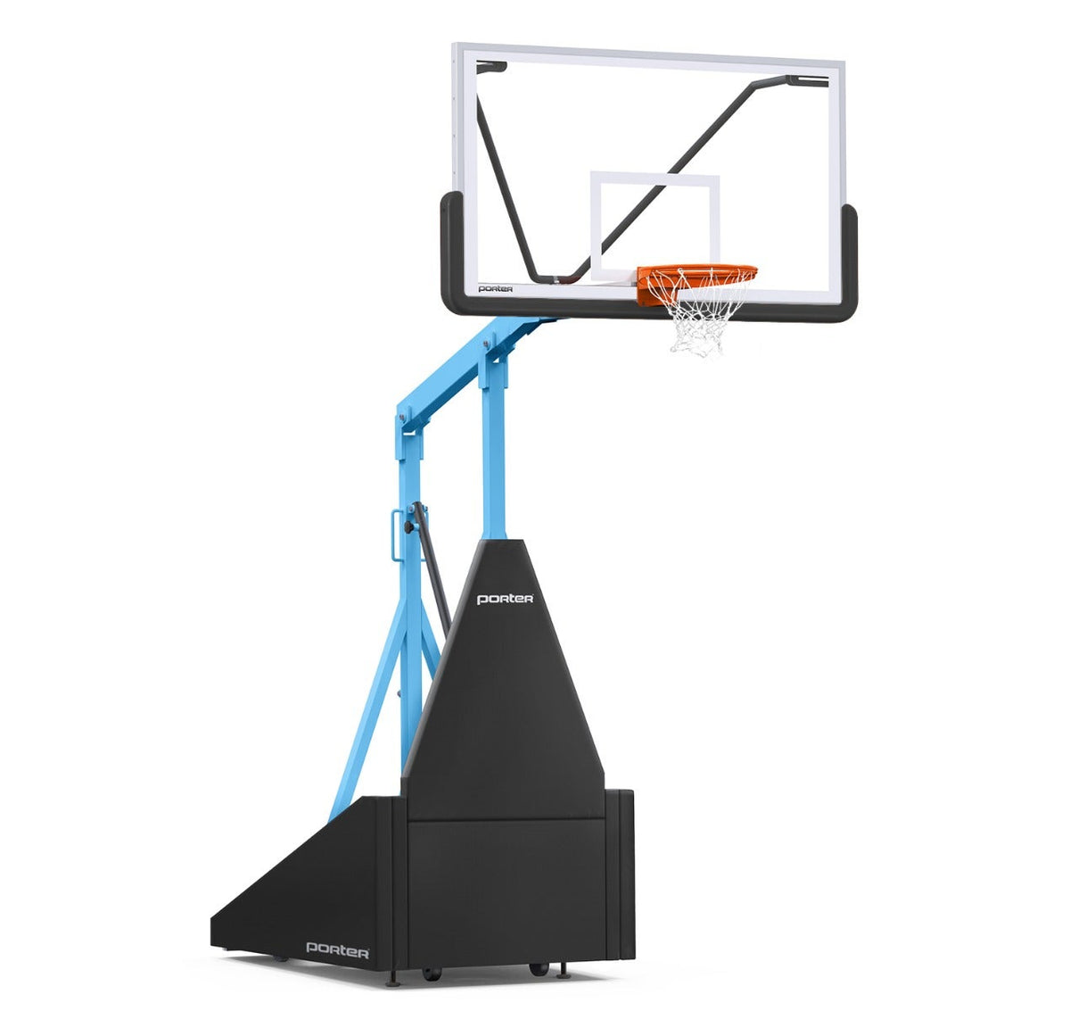 Porter Athletic 735 Competition Portable Backstop Black, Light Blue, No Graphics