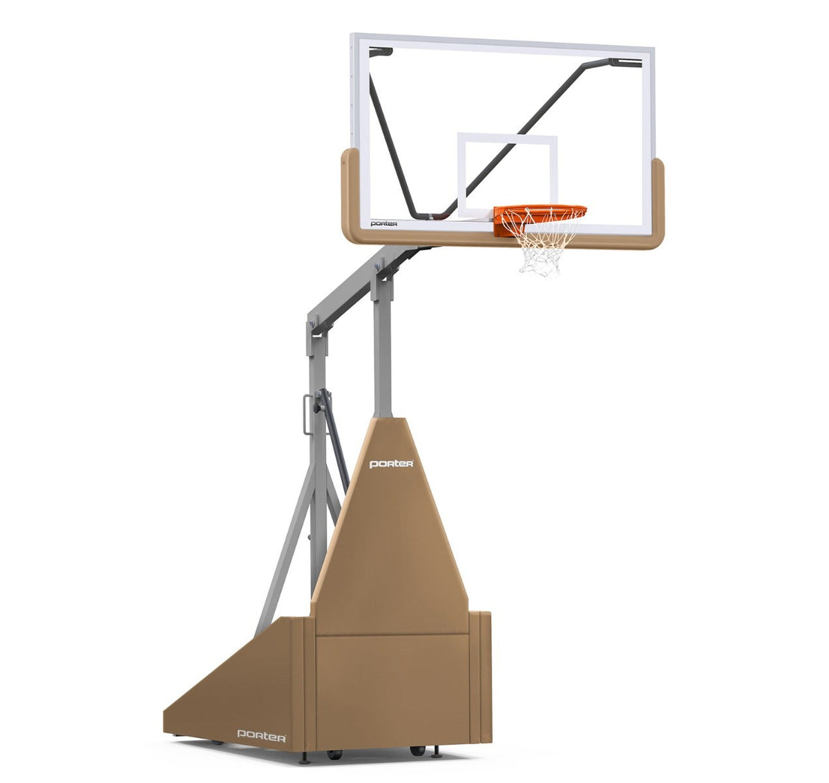 Porter Athletic 735 Competition Portable Backstop Tan, Gray, No Graphics