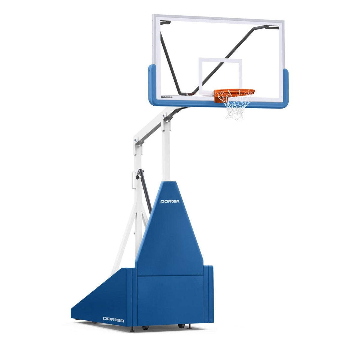 Porter Athletic 735 Competition Portable Backstop Royal Blue, White, No Graphics
