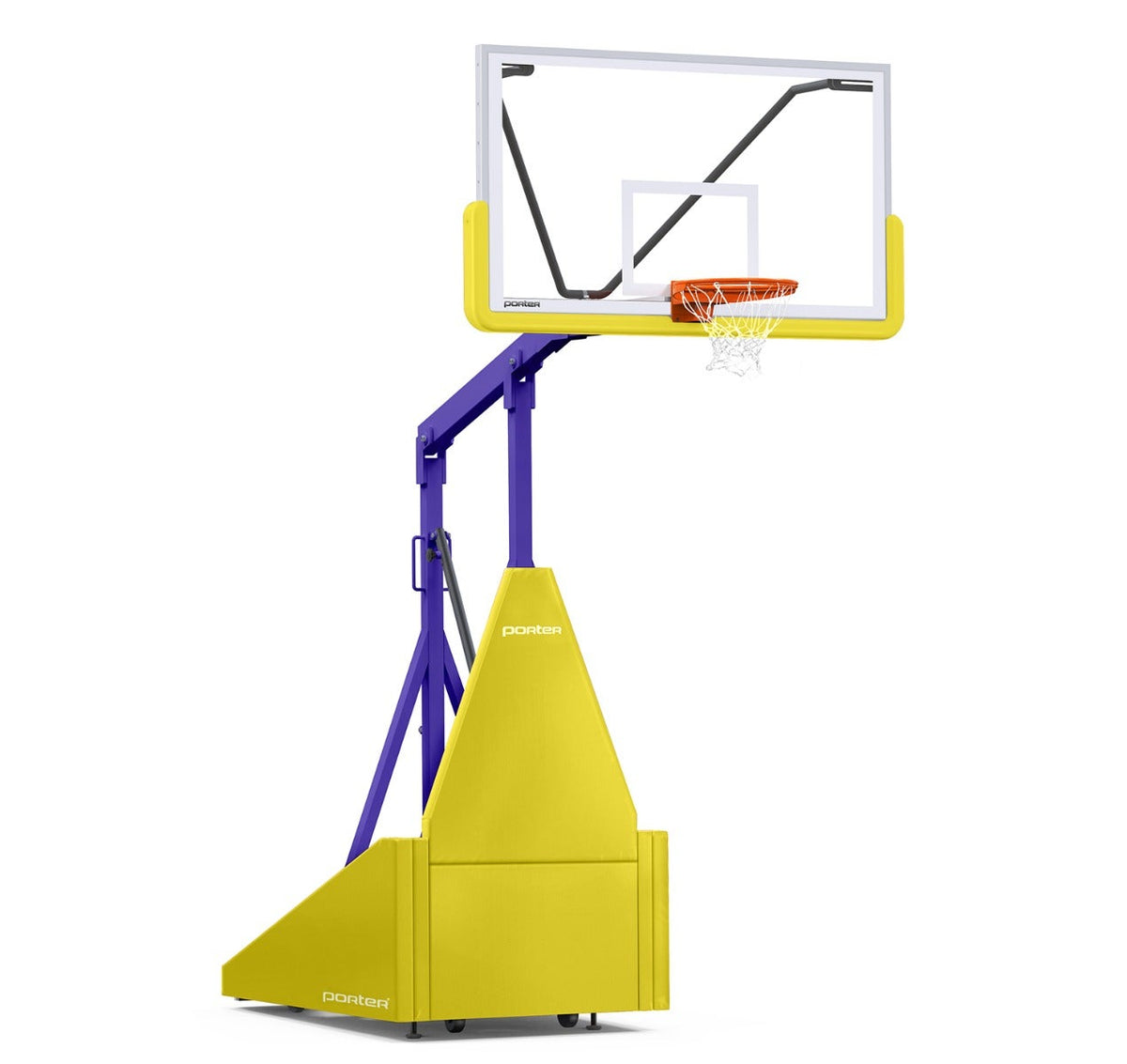 Porter Athletic 735 Competition Portable Backstop Yellow Gold, Purple, No Graphics