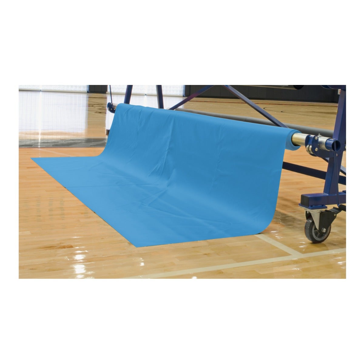 Porter Athletic Vinyl Floor Covering Light Blue