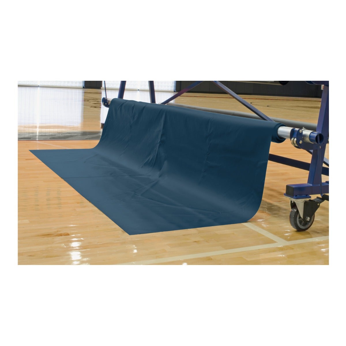 Porter Athletic Vinyl Floor Covering Navy Blue