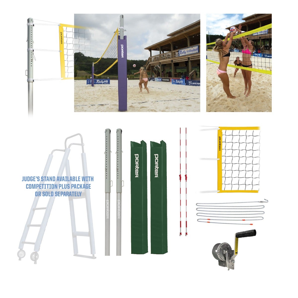 Porter Athletic Powr Sand Vb Competition Package Dark Green, Graphics