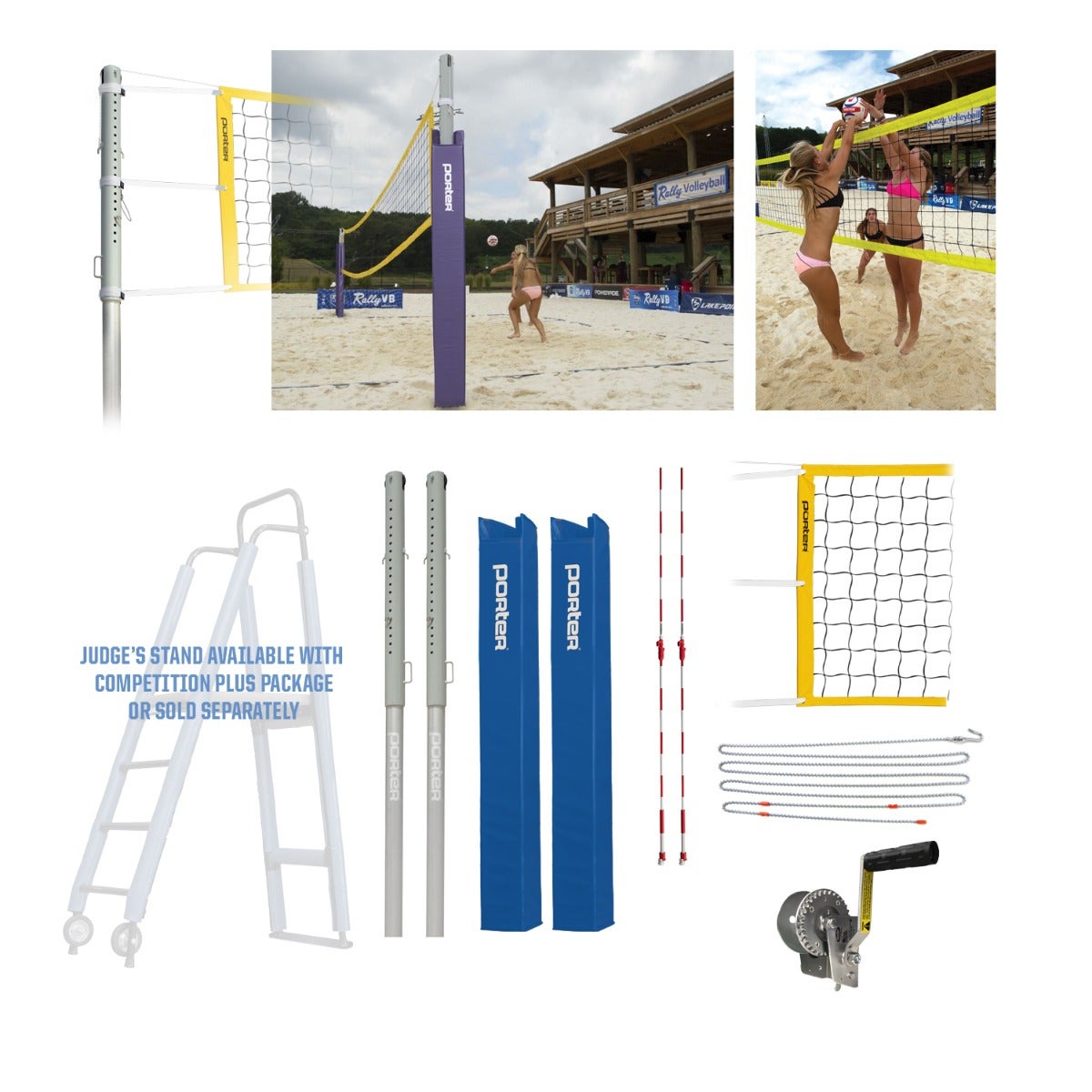 Porter Athletic Powr Sand Vb Competition Package Royal Blue, Graphics