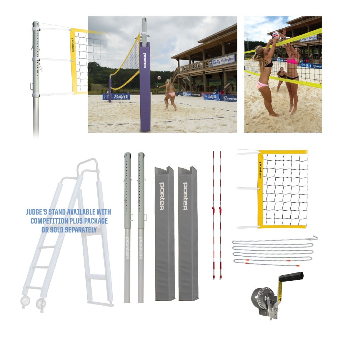 Porter Athletic Powr Sand Vb Competition Package Gray, Graphics