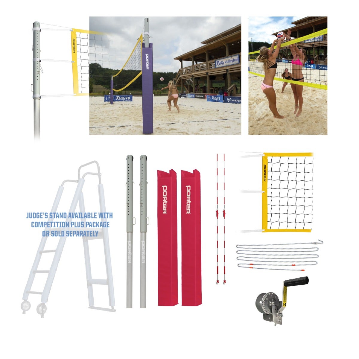 Porter Athletic Powr Sand Vb Competition Package Red, Graphics