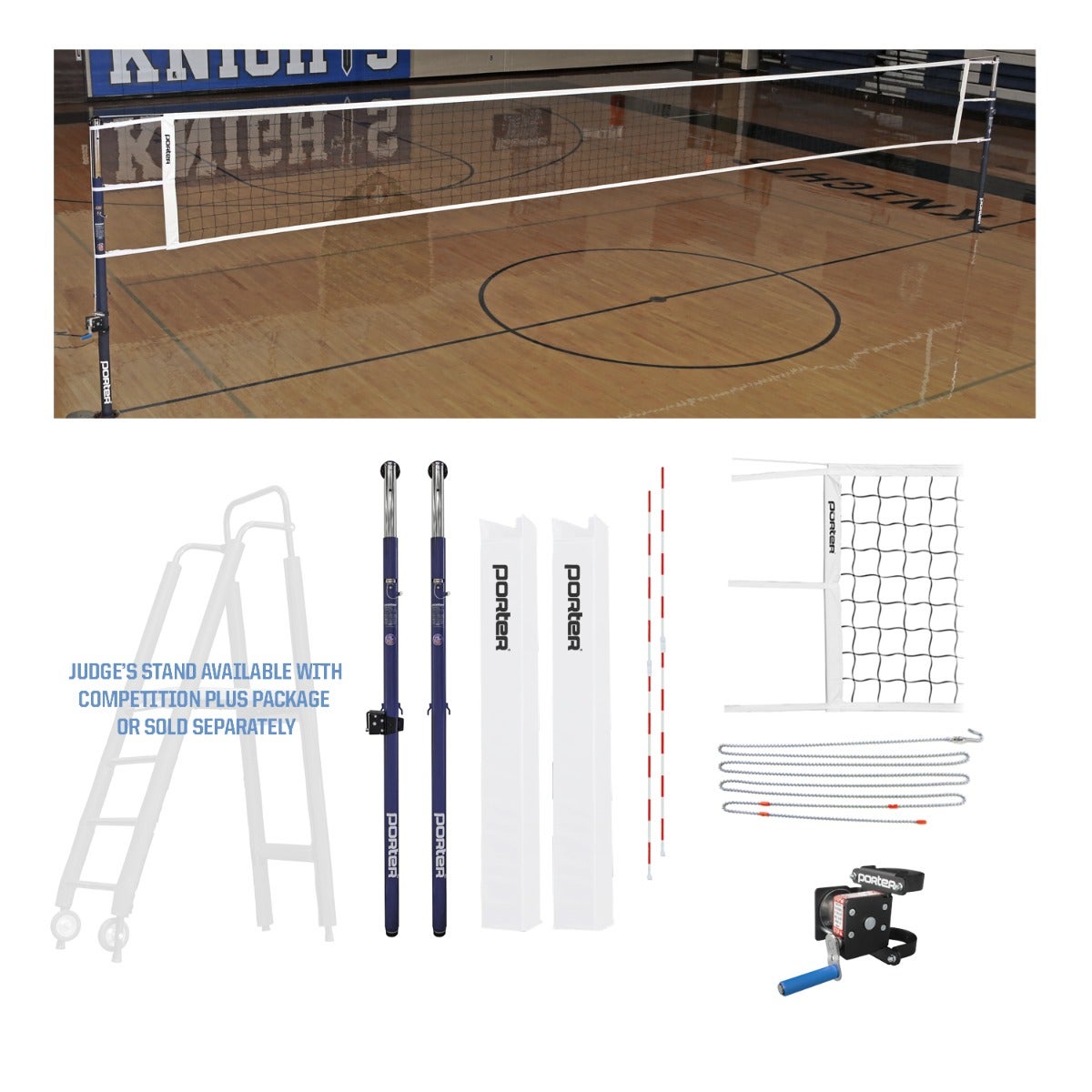 Porter Athletic Powr Steel Vb Competition Package Red, Graphics