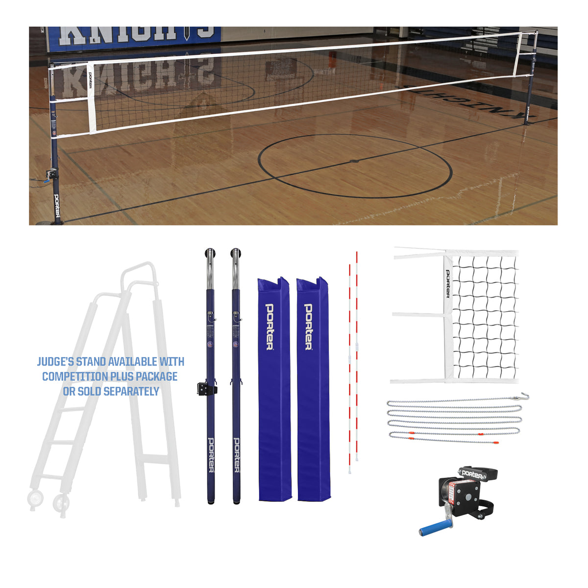 Porter Athletic Powr Steel Vb Competition Package Maroon, Graphics
