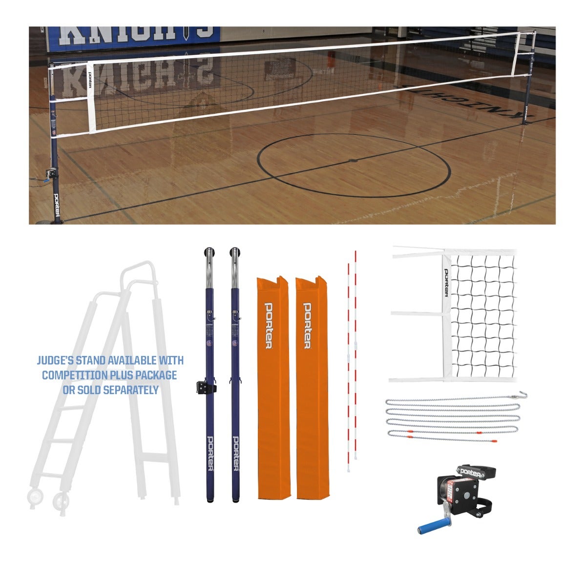 Porter Athletic Powr Steel Vb Competition Package White, Graphics