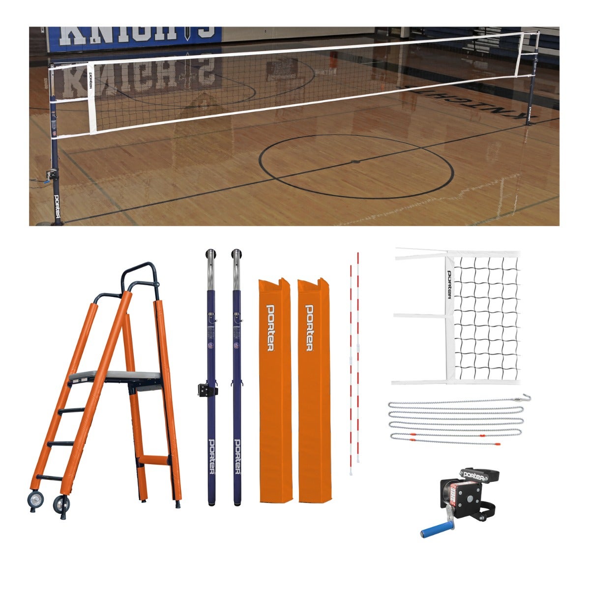 Porter Athletic Powr Steel Vb Competition Plus Package Orange, Graphics