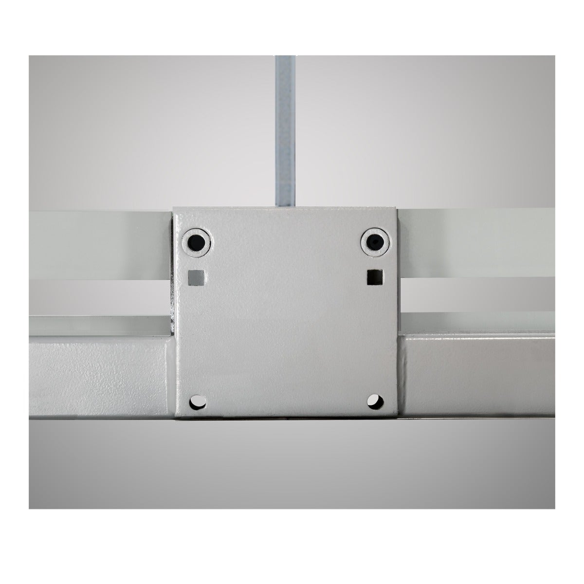 Porter Athletic Pro Strut Glass Backboard 72" x 42" backboard goal mount centers are 5” x 4½”. 72" x 48" backboard goal mount centers are 5” x 5”