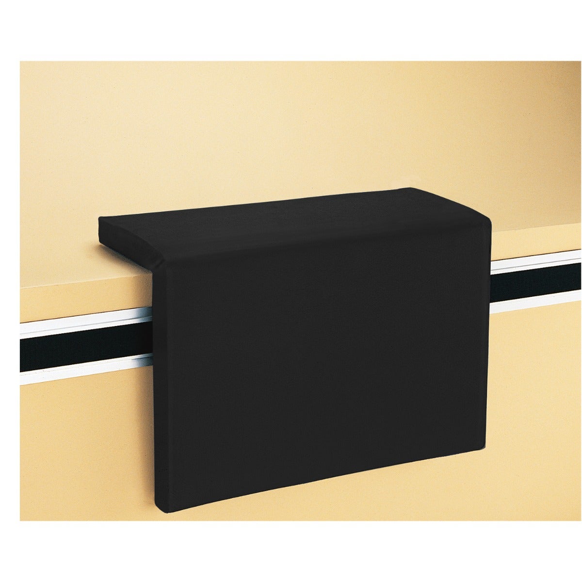 Porter Athletic Stage Pad Rigid Backed FireSafe Pad, Black, No Graphics