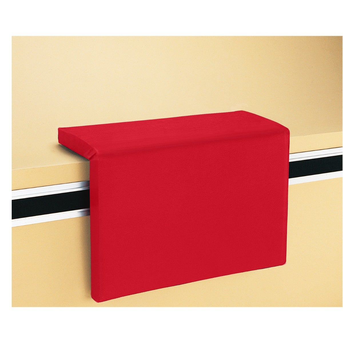 Porter Athletic Stage Pad Rigid Backed DuraSafe Pad, Red, No Graphics
