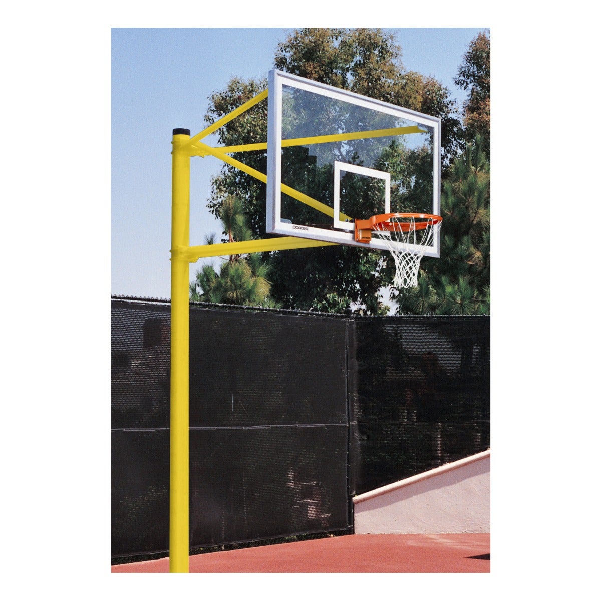 Porter Athletic Ultimate Outdoor Basketball System Yellow Gold