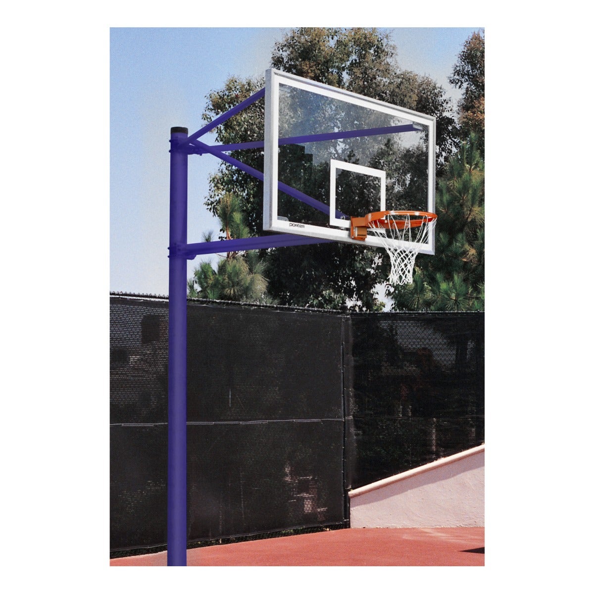 Porter Athletic Ultimate Outdoor Basketball System Purple
