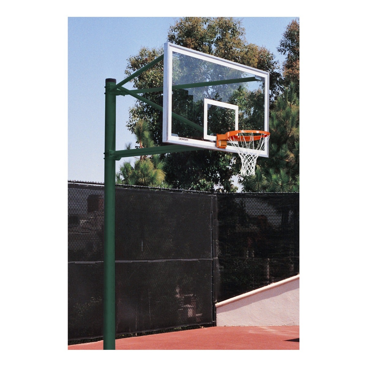 Porter Athletic Ultimate Outdoor Basketball System Dark Green