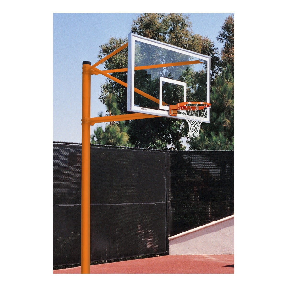 Porter Athletic Ultimate Outdoor Basketball System Orange