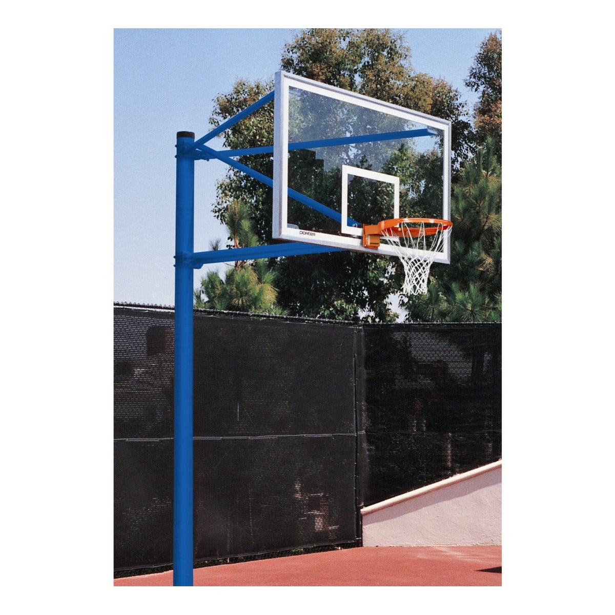 Porter Athletic Ultimate Outdoor Basketball System Royal Blue