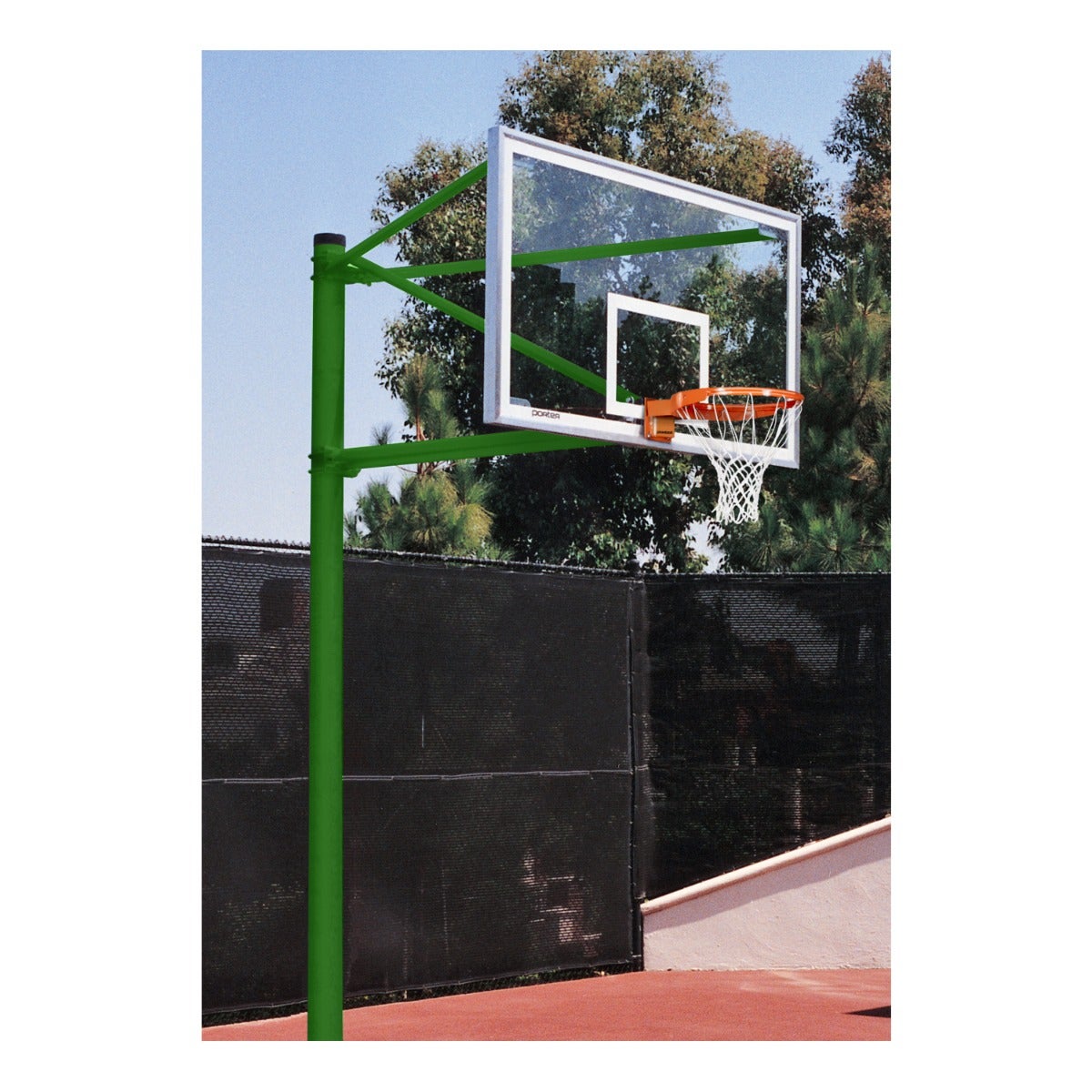 Porter Athletic Ultimate Outdoor Basketball System Kelly Green