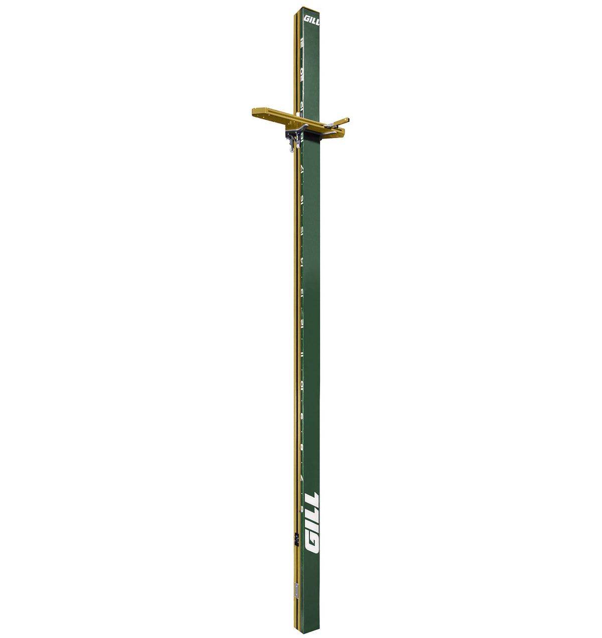 Gill Athletics AGX M4 Pole Vault Standards Dark Green, Yellow Gold