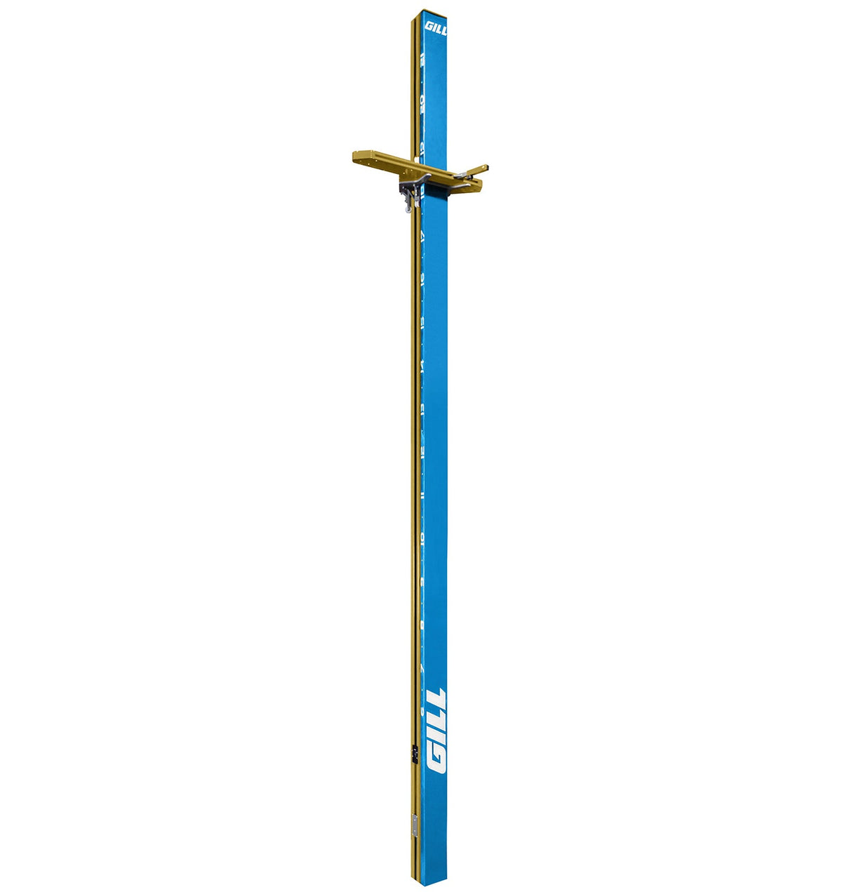 Gill Athletics AGX M4 Pole Vault Standards Light Blue, Old Gold