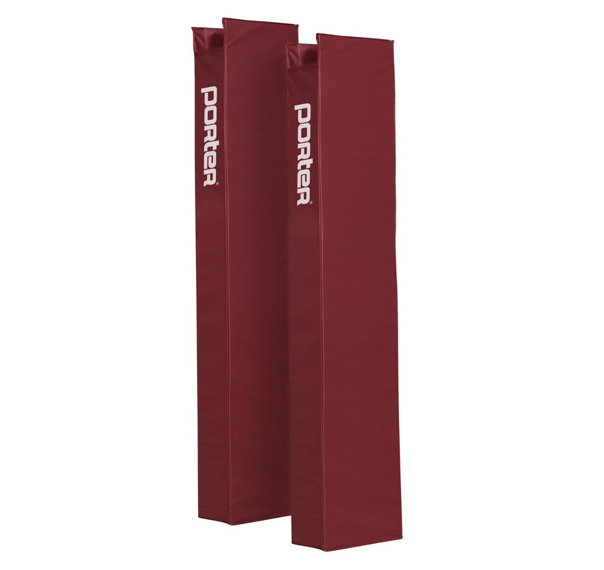 Porter Athletic Vb Official Upright Pads End Standard Pads, Maroon, No Graphics
