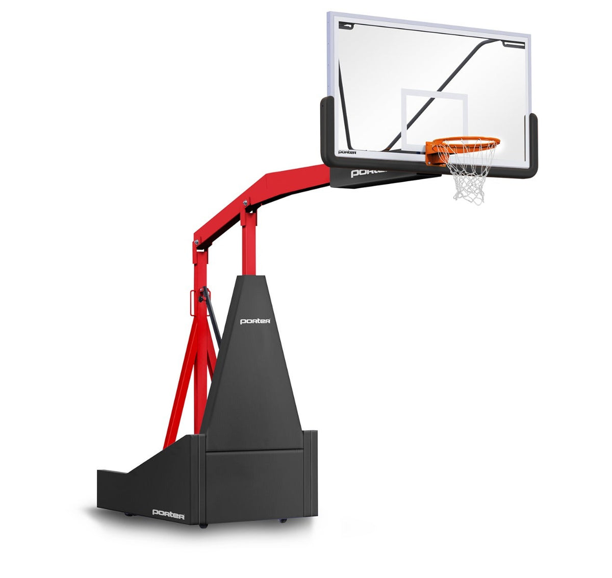 Porter Athletic 1135 Competition Portable Backstop Black, Red, No Graphics