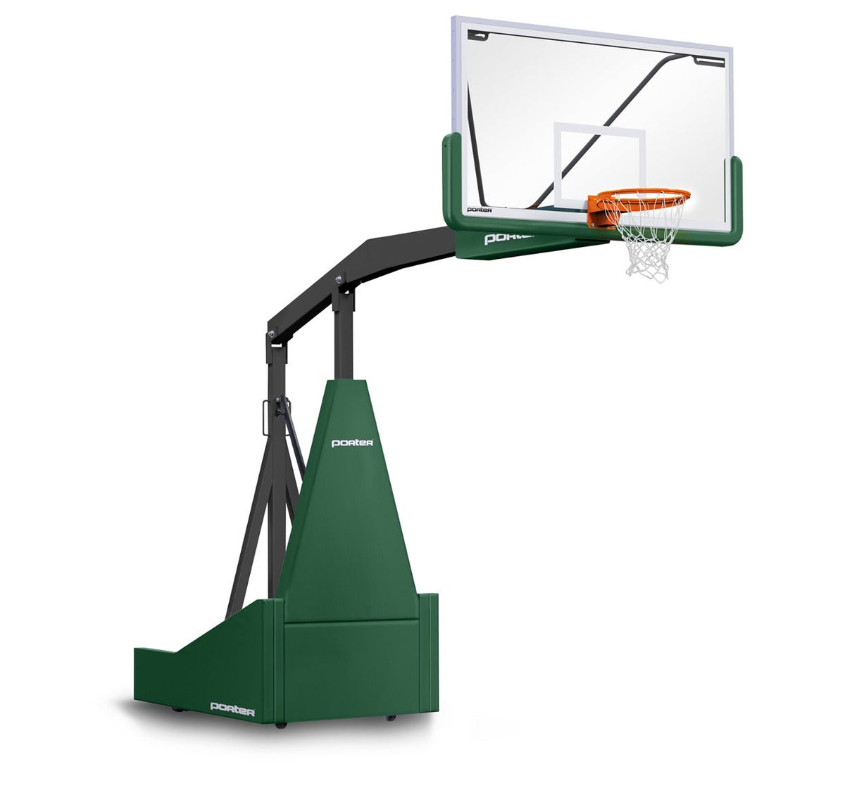 Porter Athletic 1135 Competition Portable Backstop Dark Green, Black, No Graphics