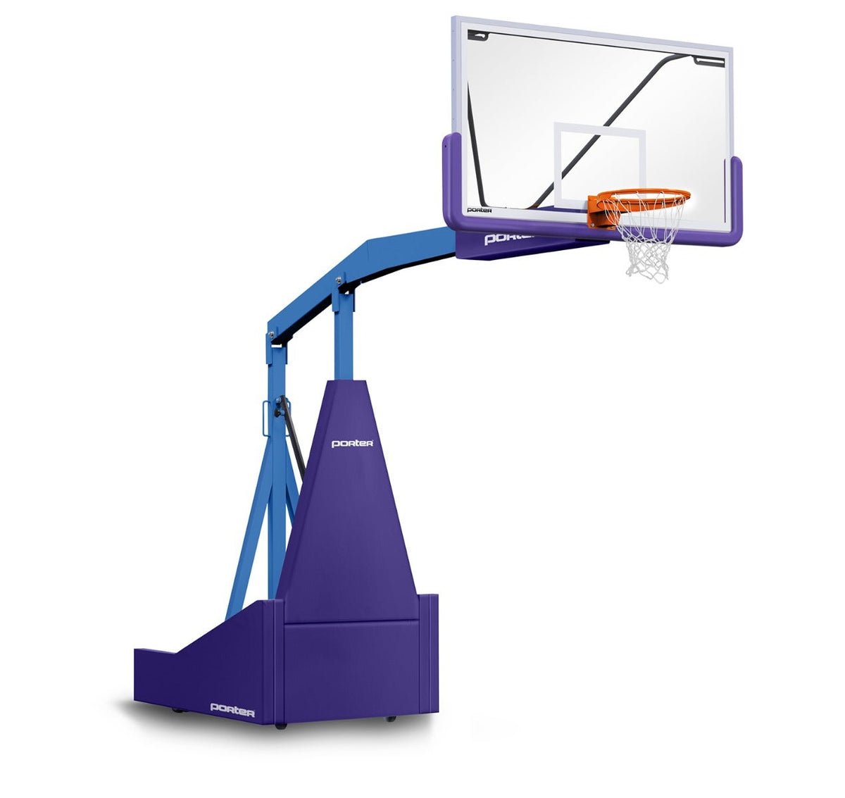 Porter Athletic 1135 Competition Portable Backstop Purple, Royal Blue, No Graphics