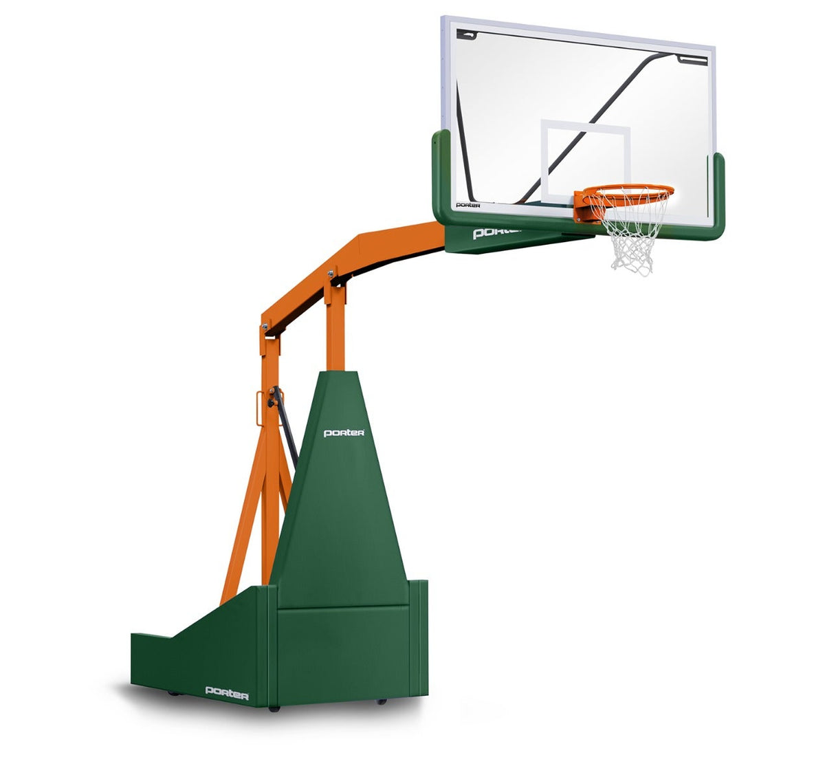 Porter Athletic 1135 Competition Portable Backstop Dark Green, Orange, No Graphics