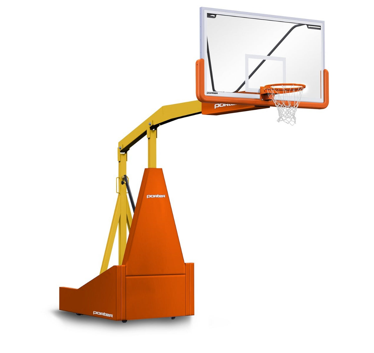 Porter Athletic 1135 Competition Portable Backstop Orange, Old Gold, No Graphics