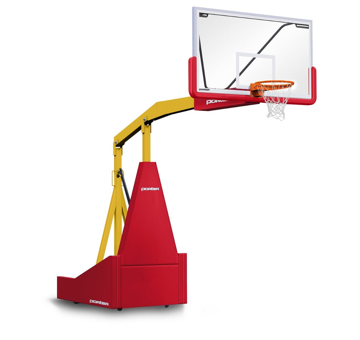 Porter Athletic 1135 Competition Portable Backstop Red, Old Gold, No Graphics