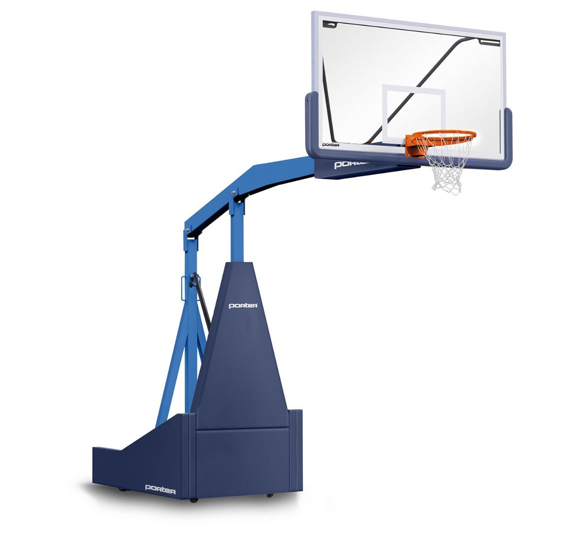 Porter Athletic 1135 Competition Portable Backstop Navy Blue, Royal Blue, No Graphics