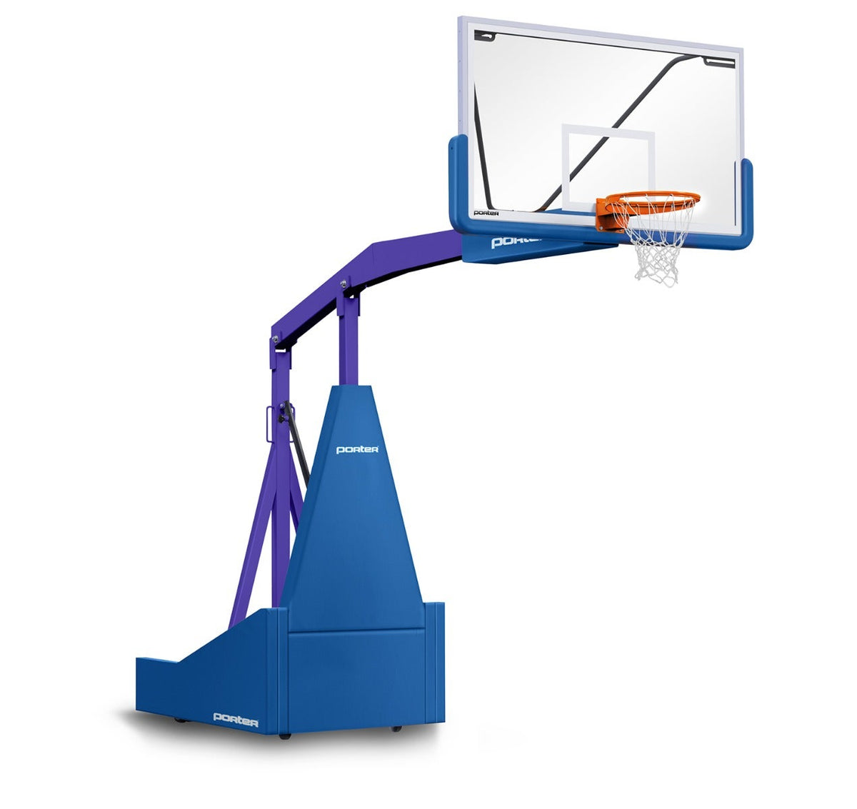 Porter Athletic 1135 Competition Portable Backstop Royal Blue, Purple, No Graphics