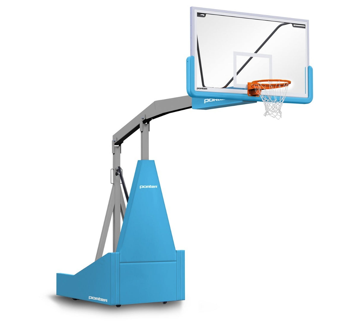 Porter Athletic 1135 Competition Portable Backstop Light Blue, Gray, No Graphics