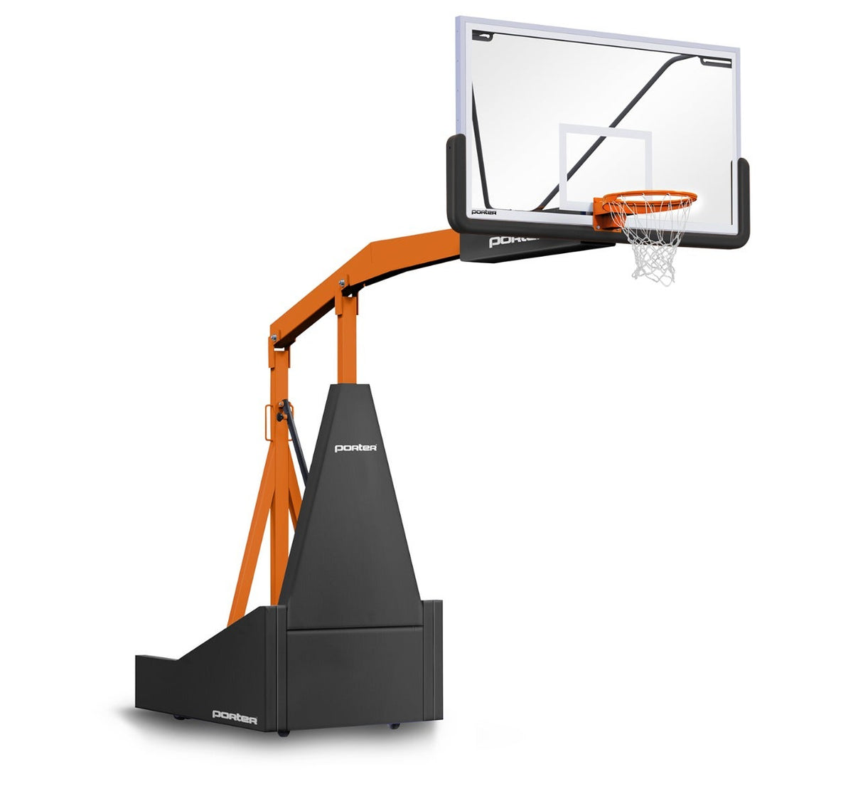 Porter Athletic 1135 Competition Portable Backstop Black, Orange, No Graphics