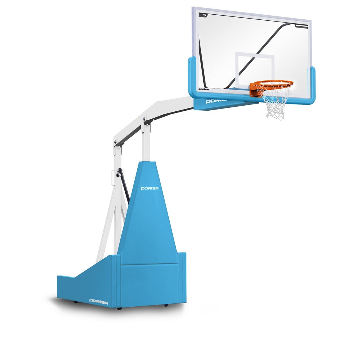 Porter Athletic 1135 Competition Portable Backstop Light Blue, White, No Graphics