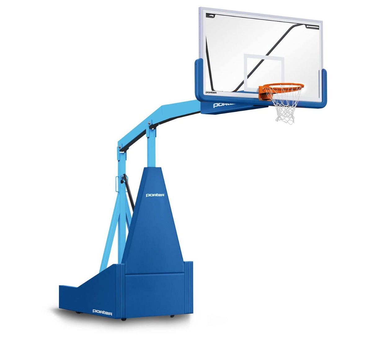 Porter Athletic 1135 Competition Portable Backstop Royal Blue, Light Blue, No Graphics