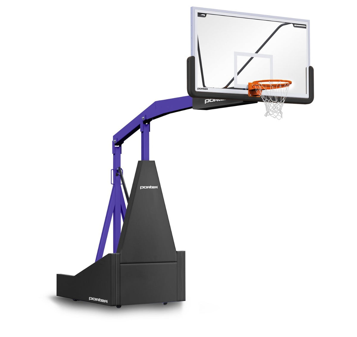 Porter Athletic 1135 Competition Portable Backstop Black, Purple, No Graphics