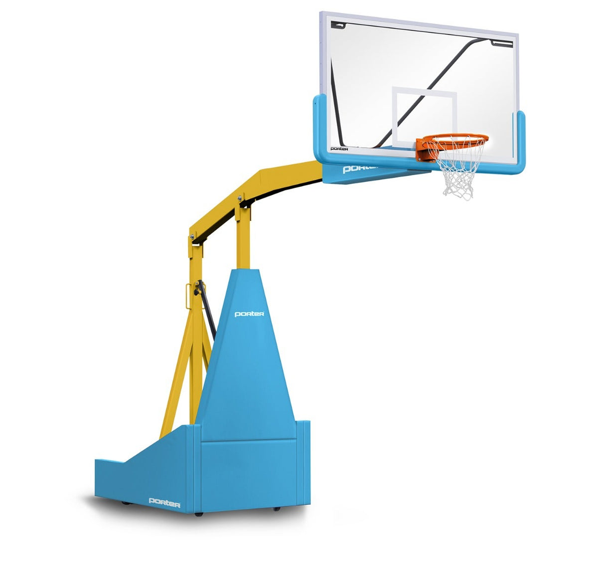 Porter Athletic 1135 Competition Portable Backstop Light Blue, Old Gold, No Graphics