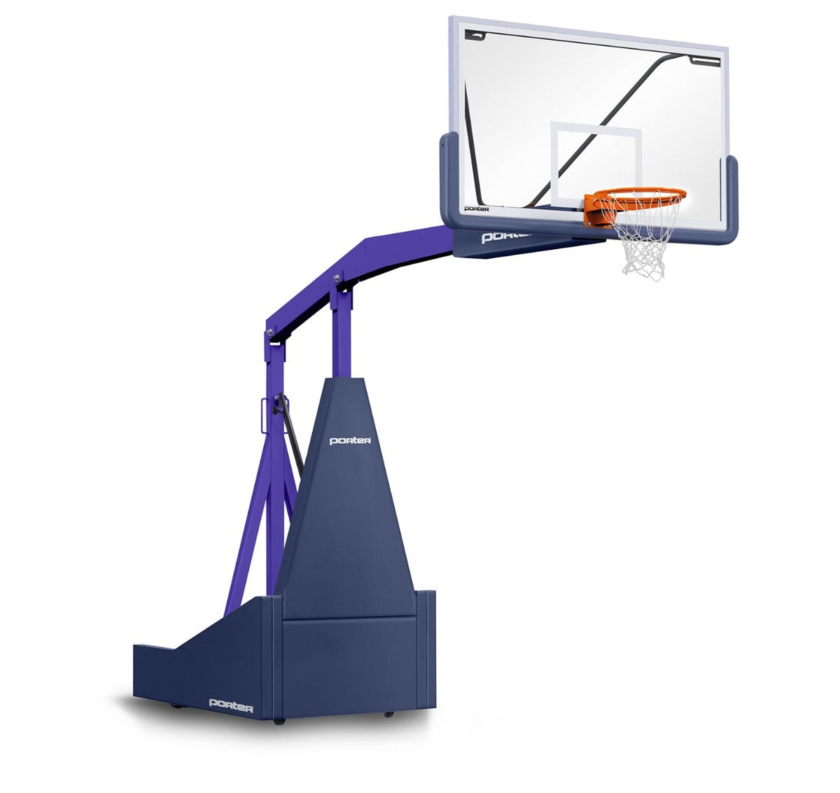 Porter Athletic 1135 Competition Portable Backstop Navy Blue, Purple, No Graphics
