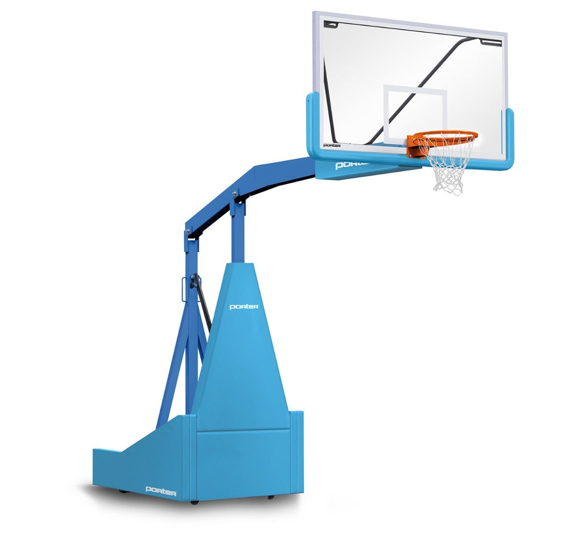 Porter Athletic 1135 Competition Portable Backstop Light Blue, Royal Blue, No Graphics
