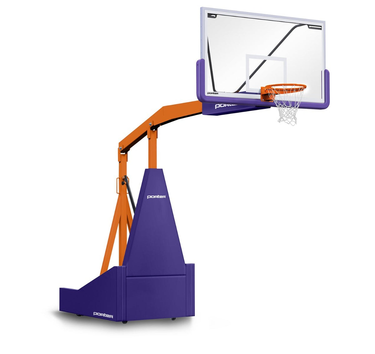 Porter Athletic 1135 Competition Portable Backstop Purple, Orange, No Graphics